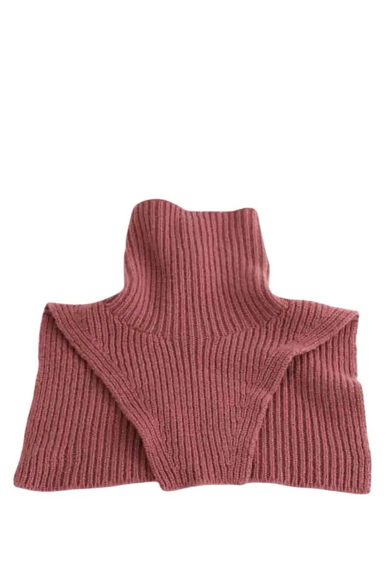 Col Alexandra Golovanoff Rose en Cachemire, taille S - Seconde Main