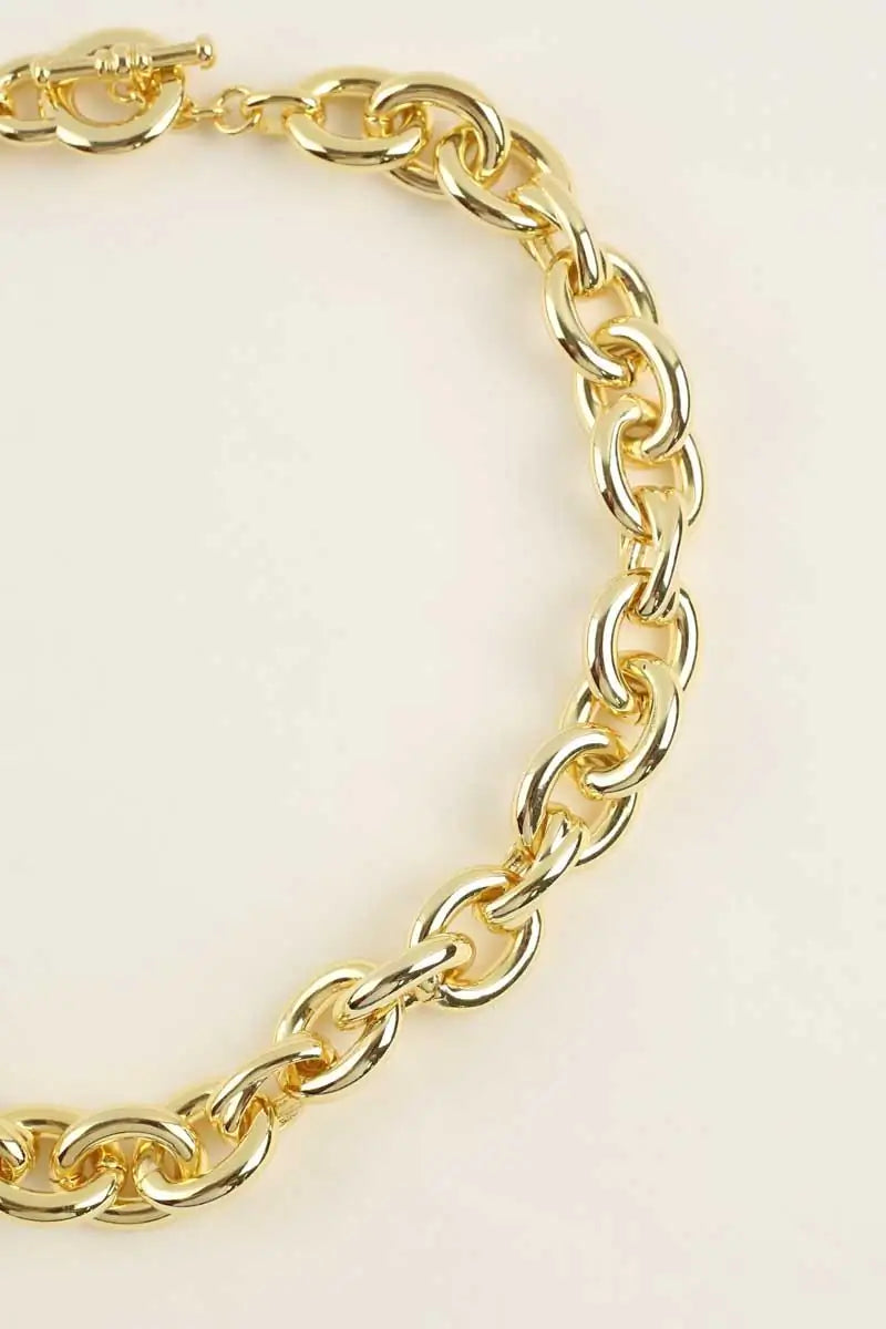 Collier Agatha Doré en Métal