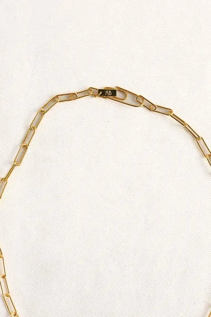 Collier Aurélie Bidermann Doré en Plaqué or