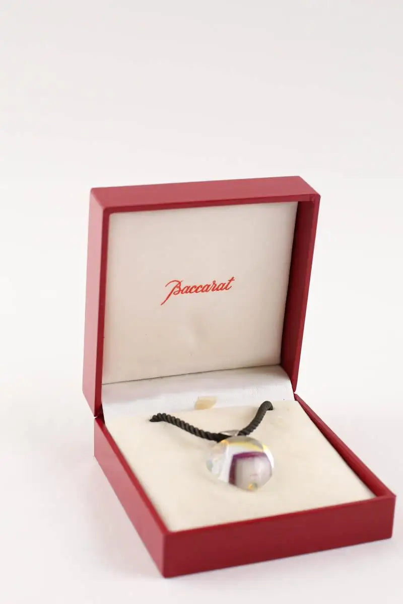 Collier Baccarat Noir en Cristal