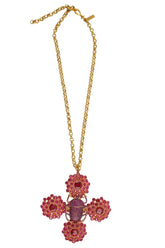 Collier Begum Khan Rose en Plaqué or - Seconde Main