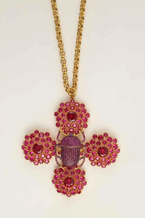 Collier Begum Khan Rose en Plaqué or