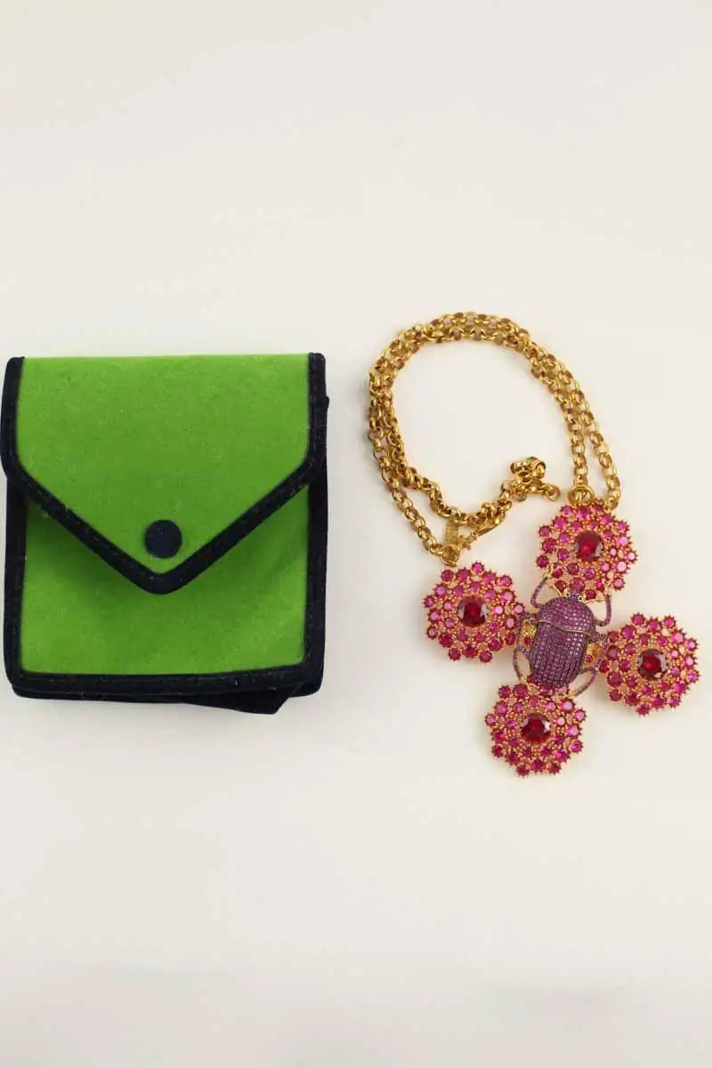 Collier Begum Khan Rose en Plaqué or