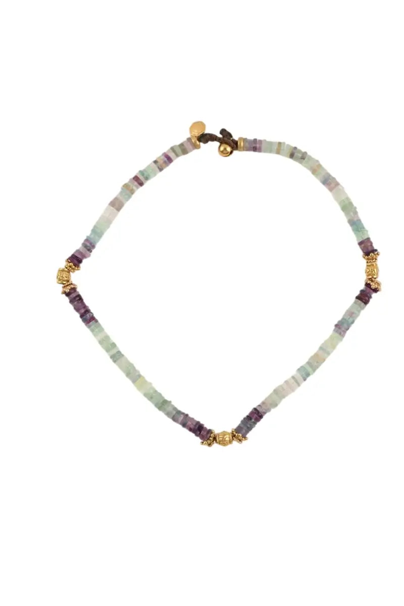 Collier Bohemian Rhapsodie Vert en Jade - Seconde Main