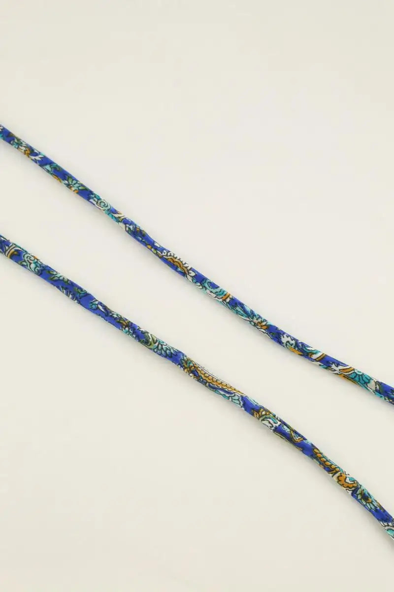 Collier CAROLINE DE BENOIST Bleu en Tissu