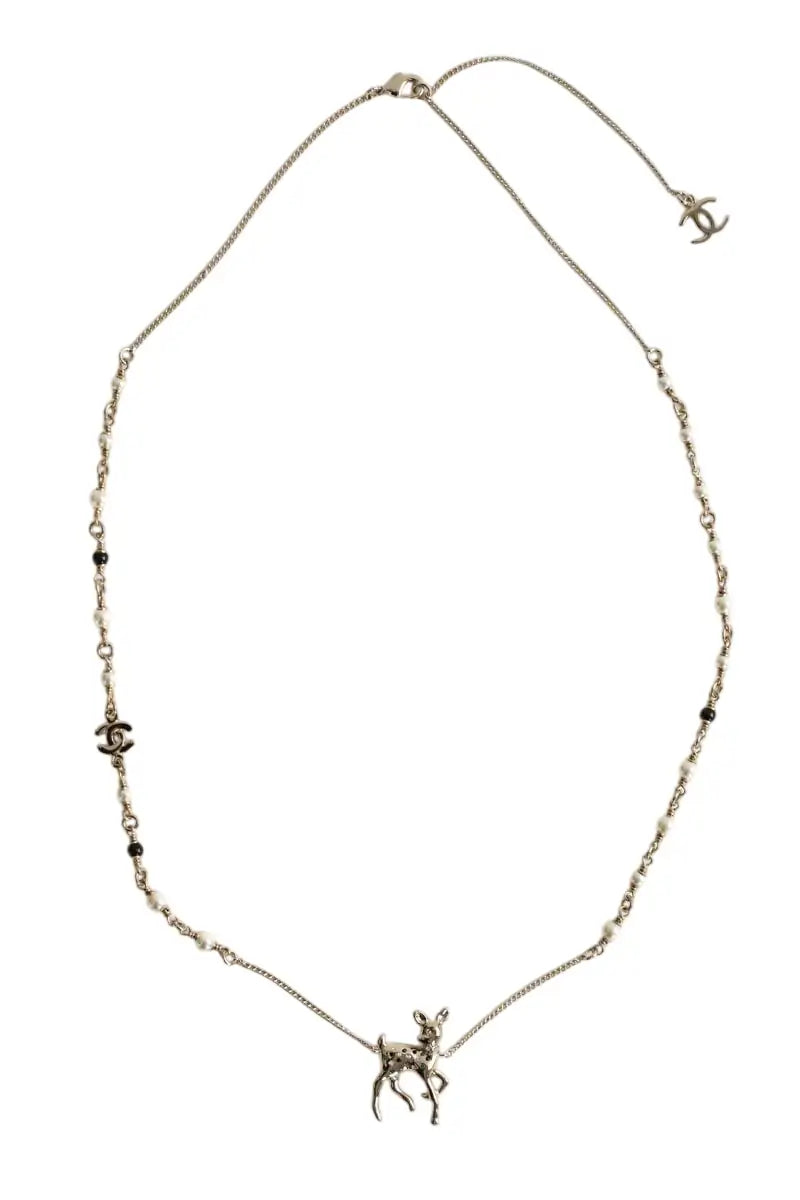 Collier Chanel Doré en Métal - Seconde Main