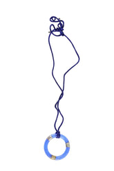 Collier Daum Bleu en Verre - Seconde Main