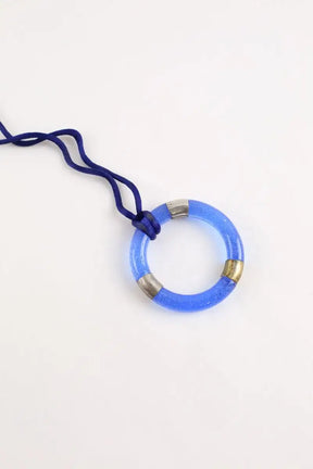 Collier Daum Bleu en Verre