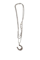 Collier Dior Gris en Métal - Seconde Main