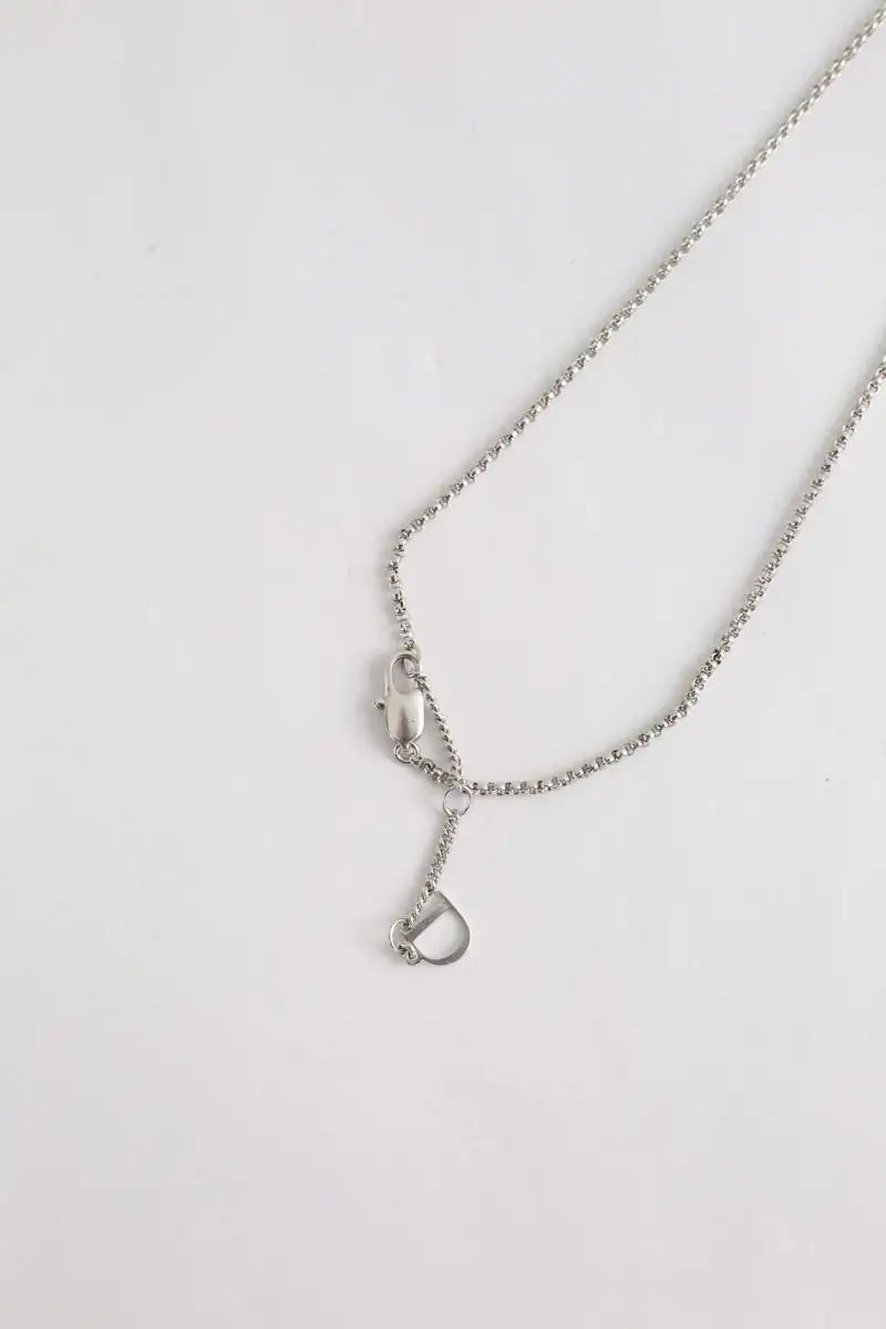 Collier Dior Gris en Métal
