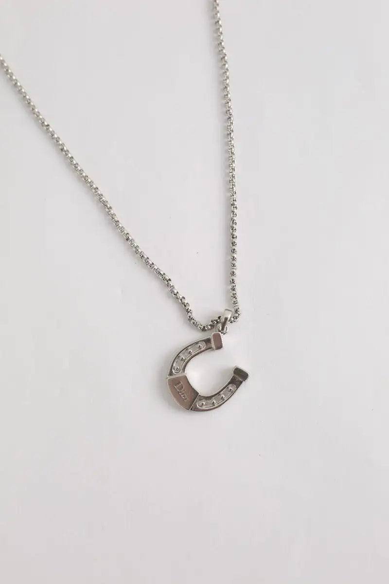 Collier Dior Gris en Métal
