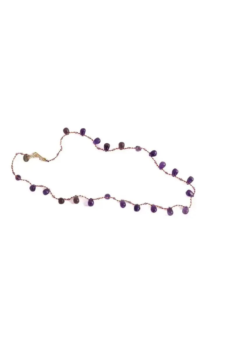 Collier IVARENE Violet en Perle