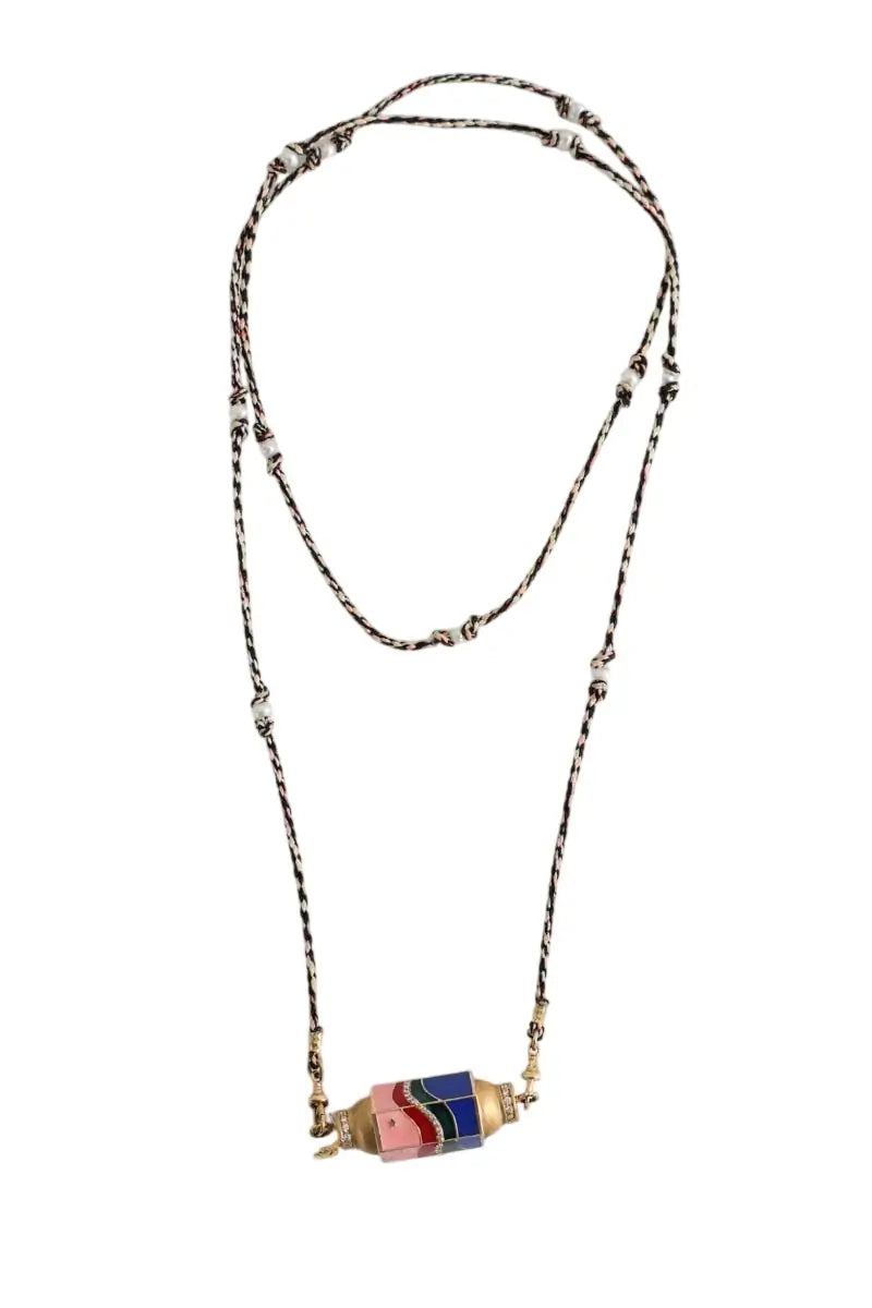 Collier Marie Lichtenberg Milky way Multicolore en Or jaune - Seconde Main