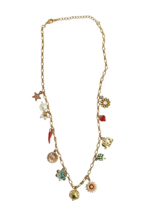 Collier Monoki Grigri chain short Doré en Métal - Seconde Main