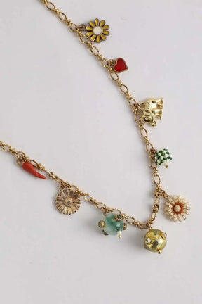 Collier Monoki Grigri chain short Doré en Métal