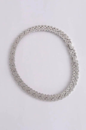 Collier orné de diamants Swarovski Argent en Argent