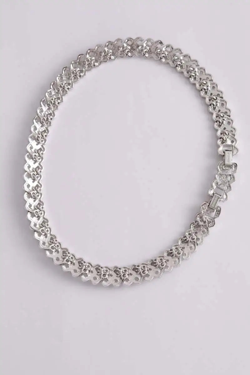 Collier orné de diamants Swarovski Argent en Argent