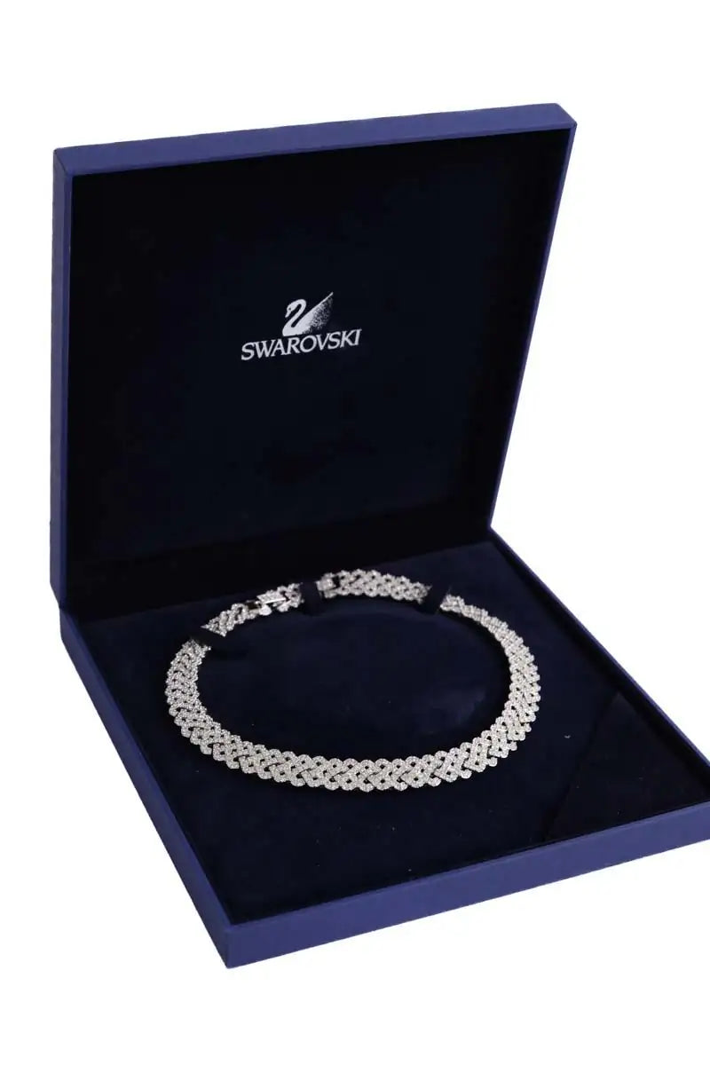 Collier orné de diamants Swarovski Argent en Argent