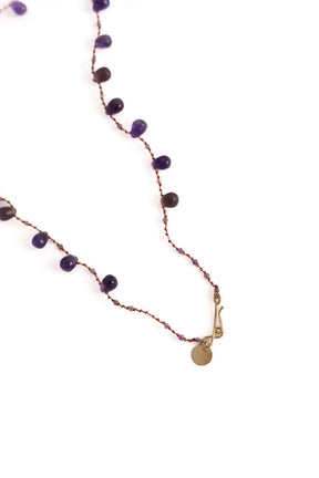 Collier Roxanne Assoulin Amethyste mini Violet en Perle