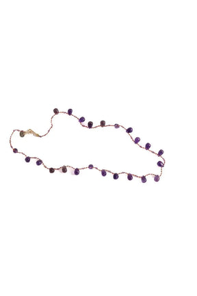 Collier Roxanne Assoulin Amethyste mini Violet en Perle