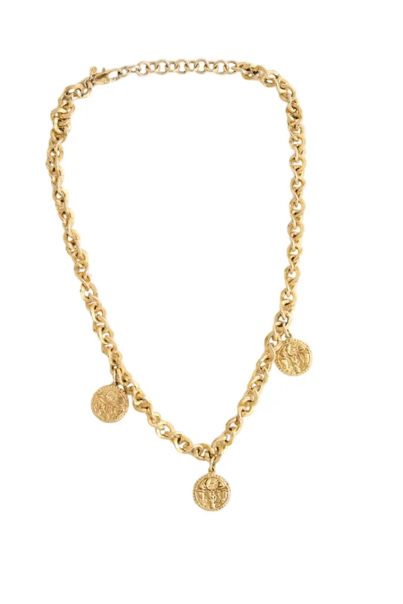 Collier Sézane Doré en Métal - Seconde Main