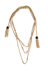Collier Sézane Doré en Métal - Seconde Main