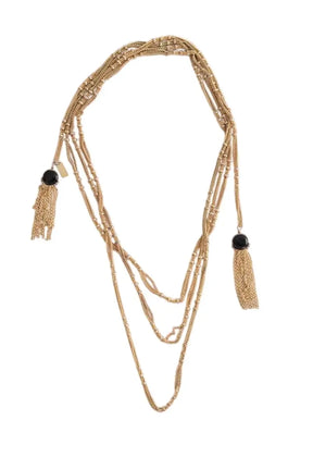 Collier Sézane Doré en Métal - Seconde Main