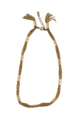 Collier Sézane Doré en Métal - Seconde Main