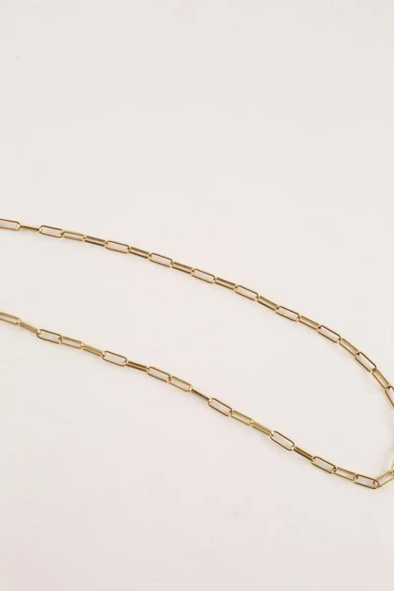 Collier Sézane Irma maillon Doré en Métal