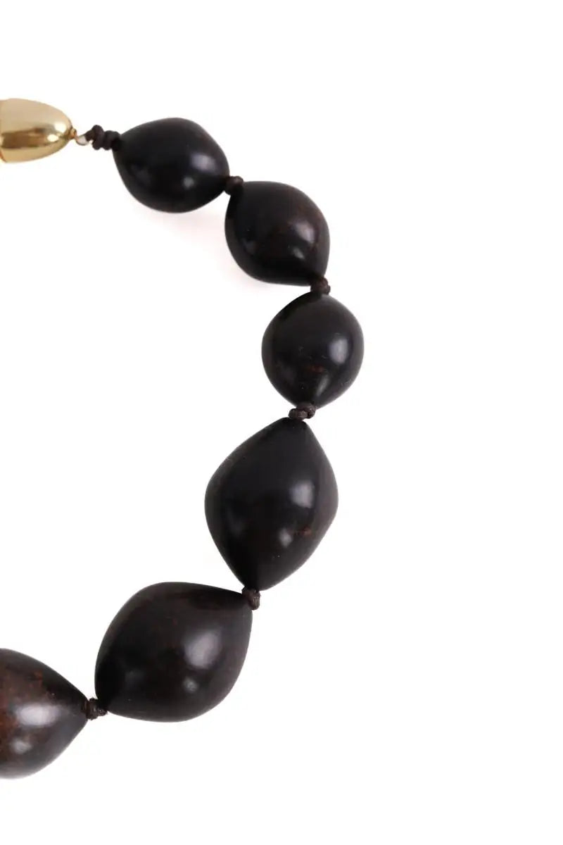 Collier Soeur collier zamia Marron en Bois