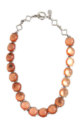 Collier Sonia Rykiel Orange en Argent - Seconde Main