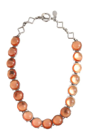 Collier Sonia Rykiel Orange en Argent - Seconde Main