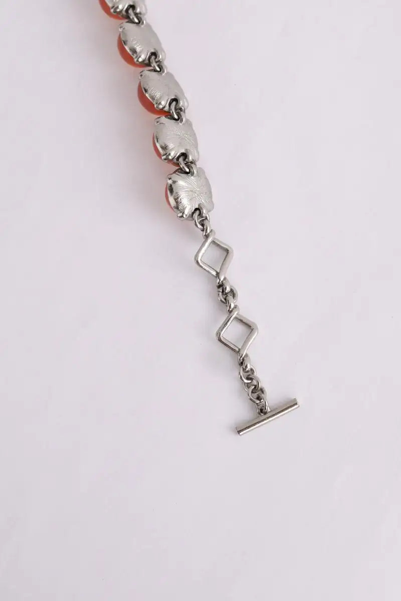 Collier Sonia Rykiel Orange en Argent