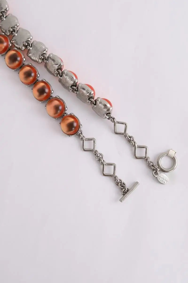 Collier Sonia Rykiel Orange en Argent