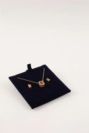 Collier Swarovski Doré en Cristal