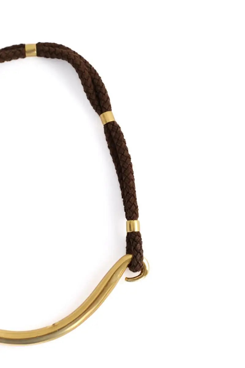 Collier torque en laiton doré Vanessa Bruno Doré en Métal