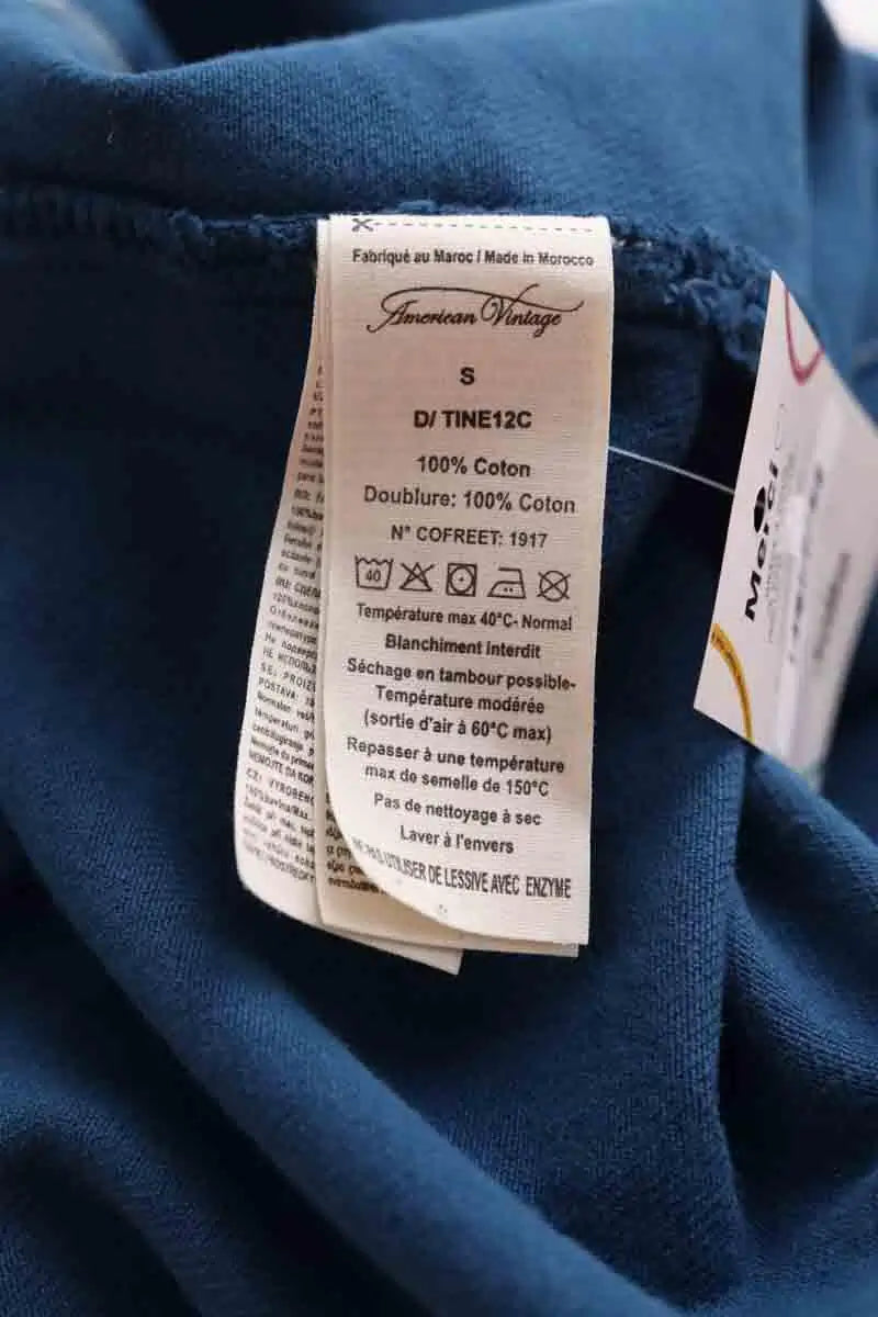 Combinaison American Vintage Bleu en Coton