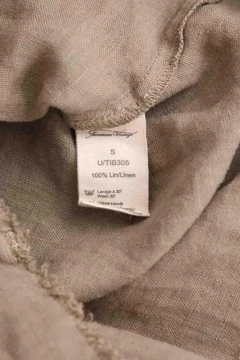 Combinaison American Vintage Kaki en Lin