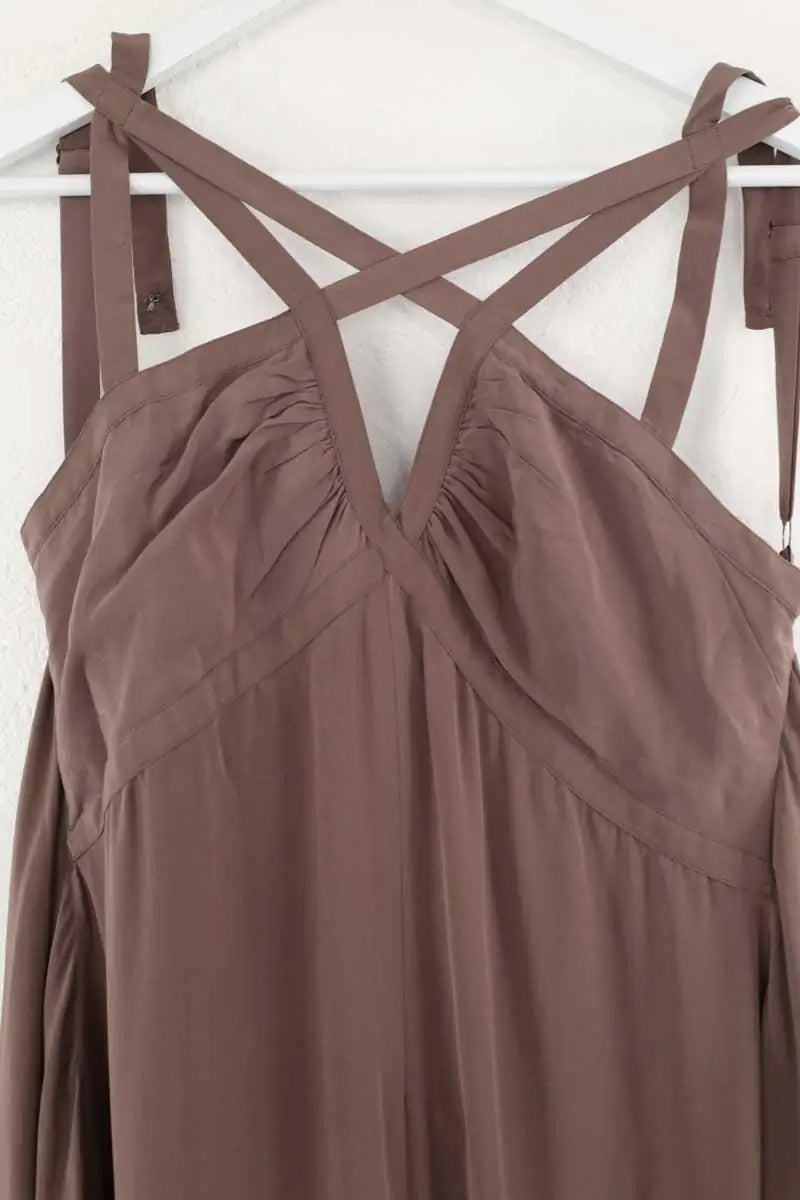 Combinaison BCBG Max Azria Marron en Soie