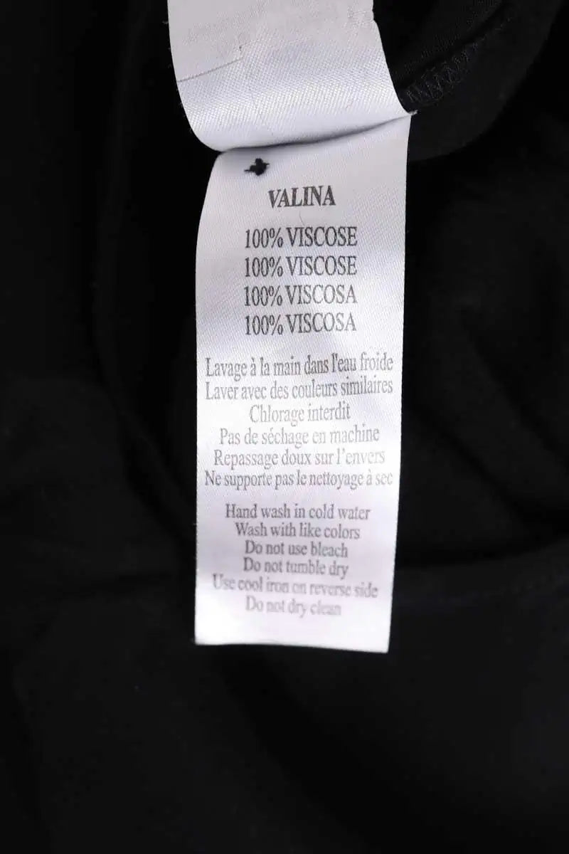 Combinaison Des Petits Hauts Valina Noir en Viscose