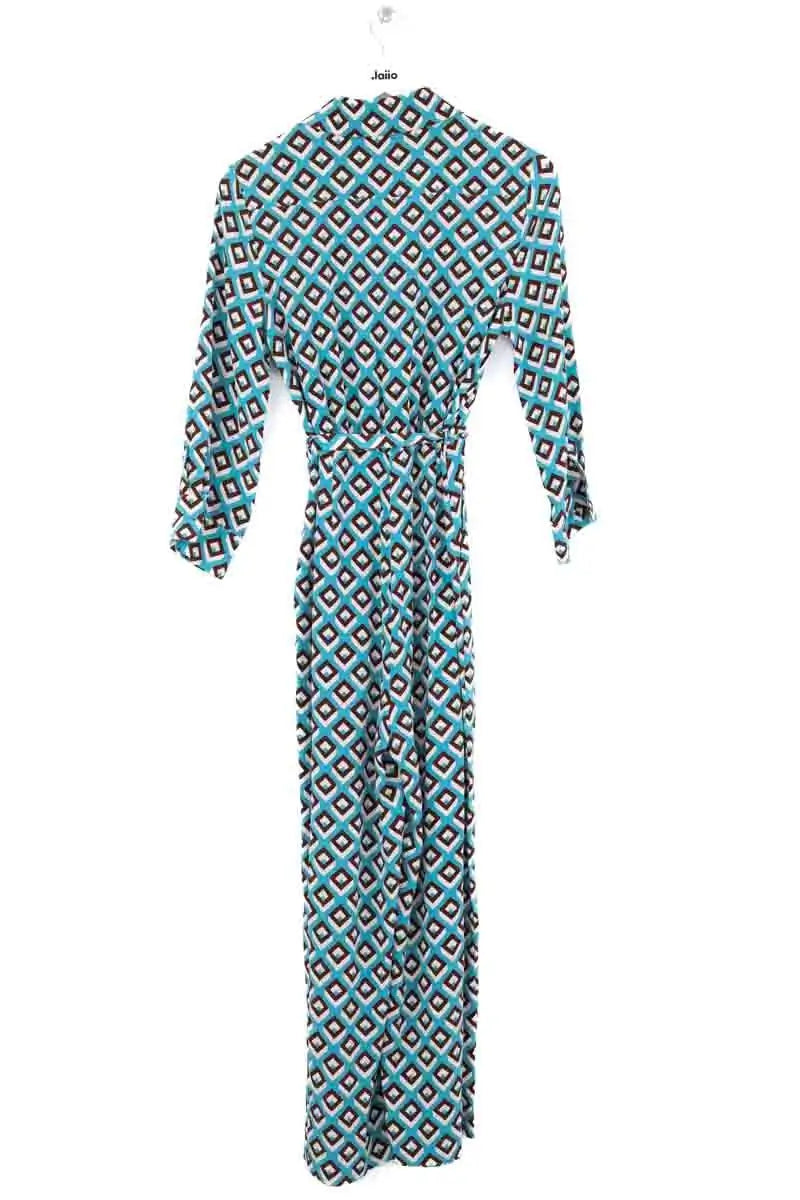 Combinaison Diane Von Furstenberg Bleu en Soie
