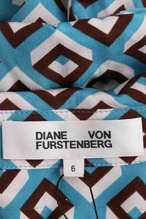 Combinaison Diane Von Furstenberg Bleu en Soie