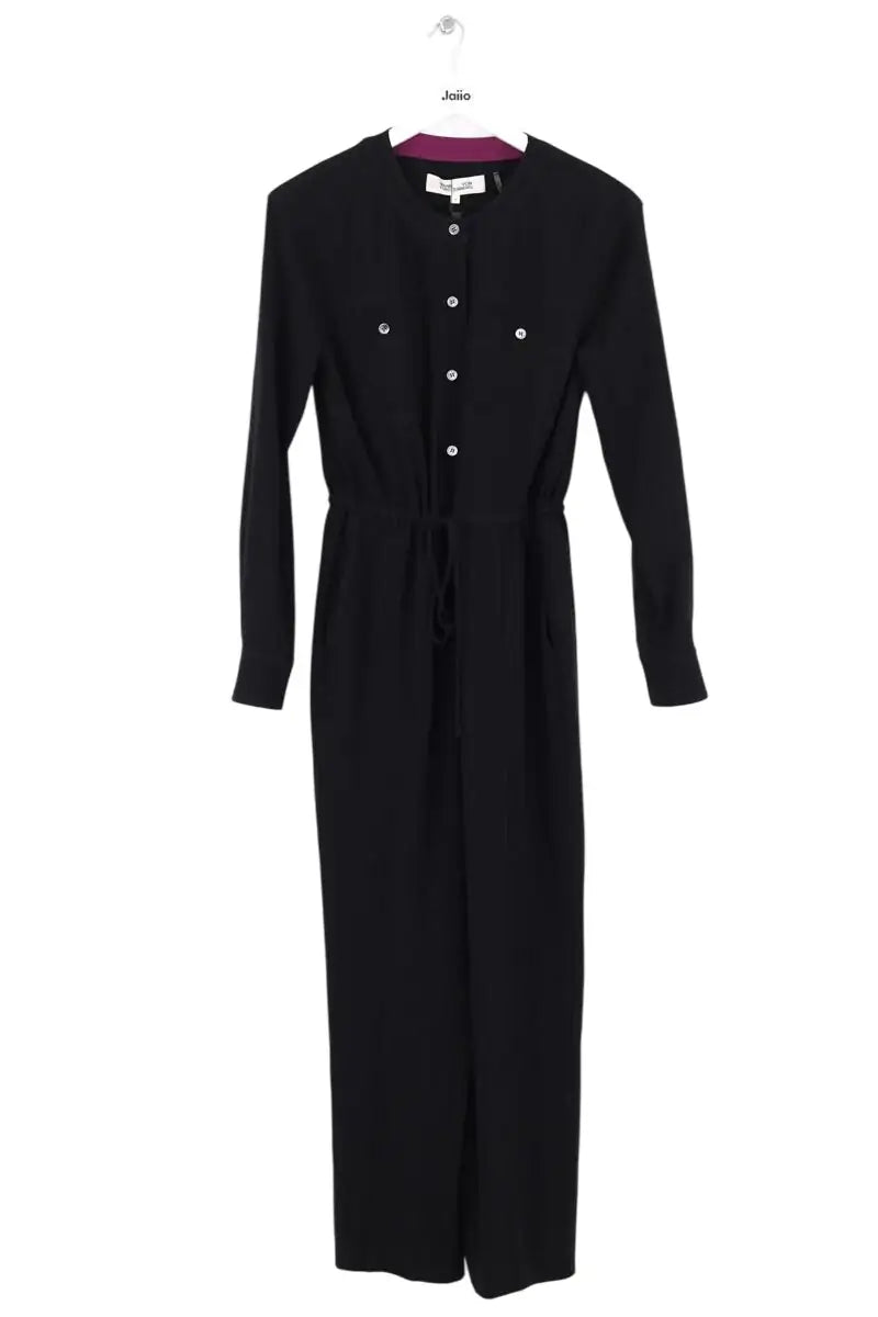 Combinaison Diane Von Furstenberg Noir en Synthétique, taille S - Seconde Main