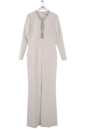 Combinaison Elie Saab Ecru en Synthétique, taille M - Seconde Main