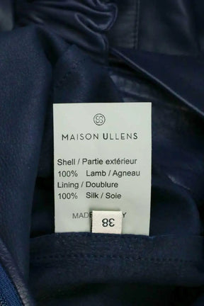 Combinaison Maison Ullens Marine en Cuir
