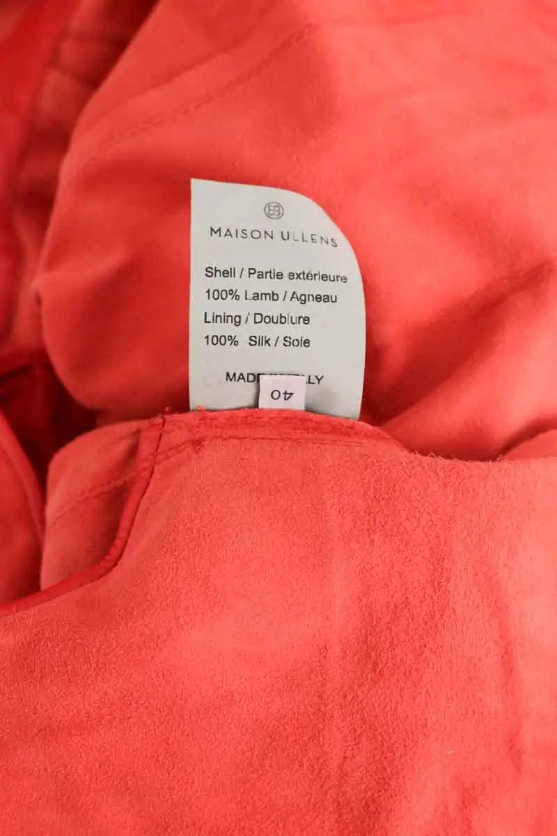 Combinaison Maison Ullens Rouge en Cuir