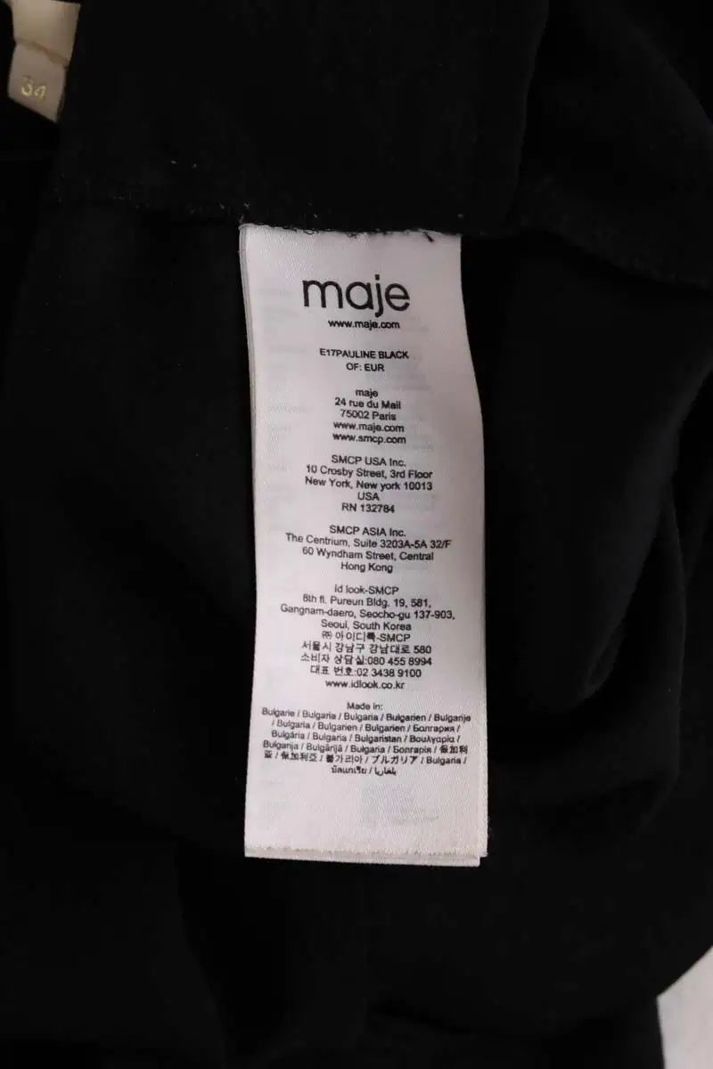Combinaison Maje Noir en Synthétique