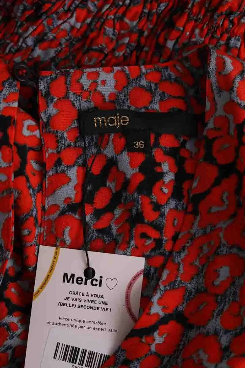 Combinaison Maje Rouge en Synthétique
