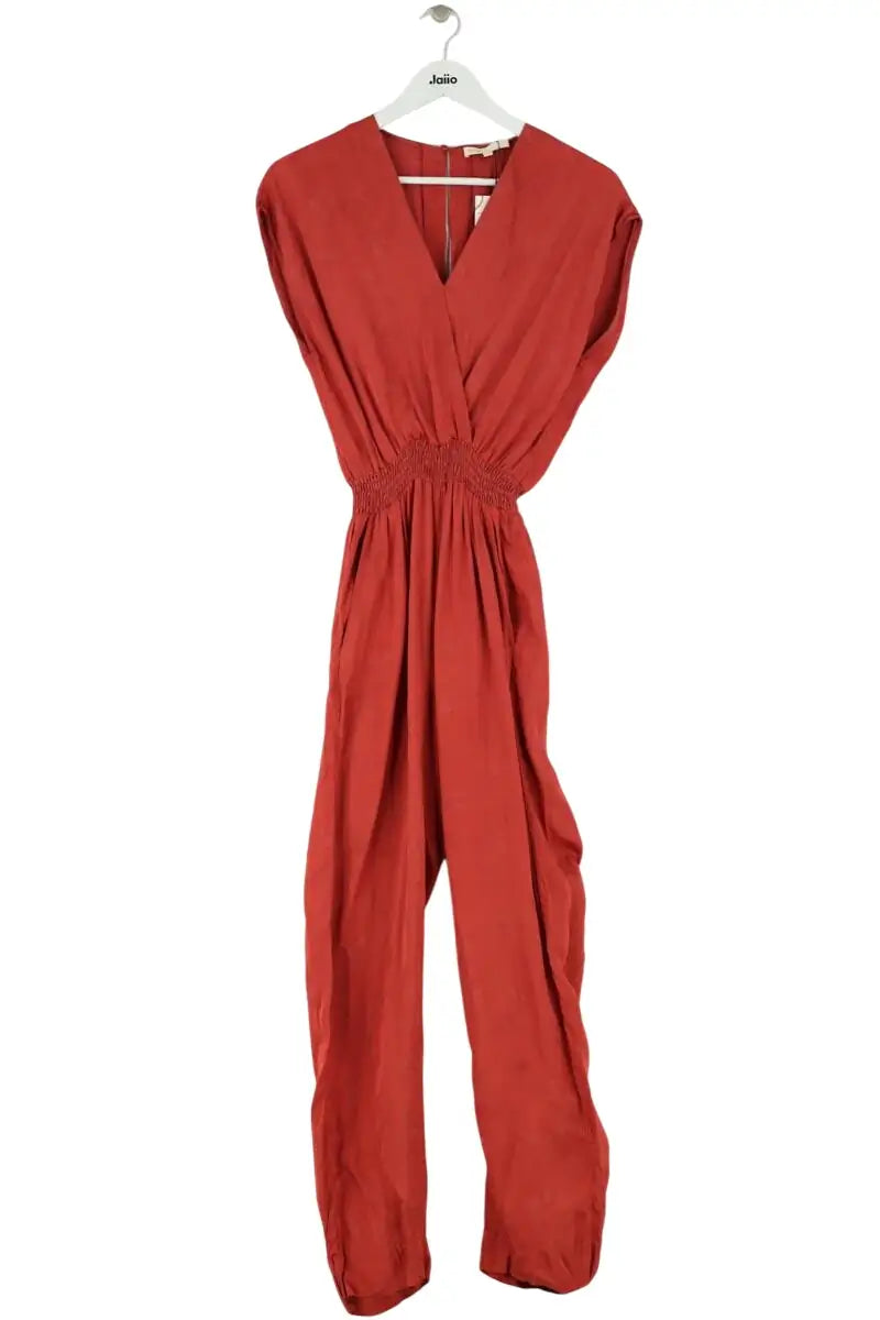 Combinaison Maje Rouge en Viscose, taille XS - Seconde Main