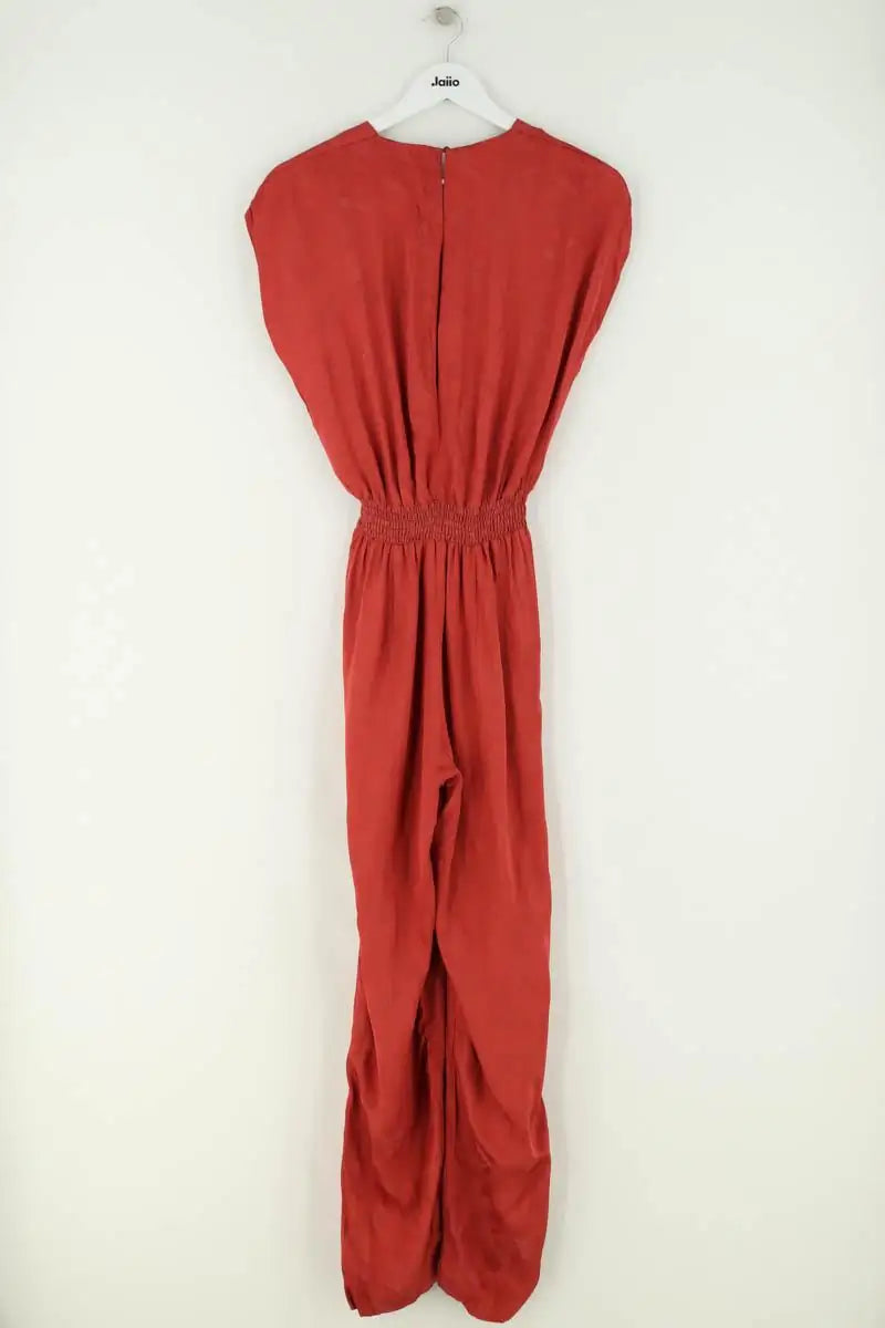 Combinaison Maje Rouge en Viscose